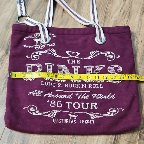 Vintage Victoria's Secret Pink Tote Bag - Purple Burgandy And Cream - Picture 3 of 15